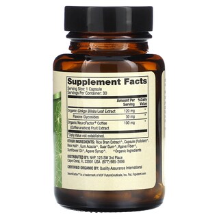 Foto 2 | Suplemento Dr. Mercola Organic Ginkgo Biloba Con Café 30 Cápsulas - Venta Internacional.