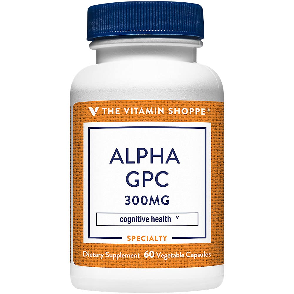 Foto 3 pulgar | Suplemento The Vitamin Shoppe Alpha Gpc 300 Mg 60 Cápsulas - Venta Internacional.
