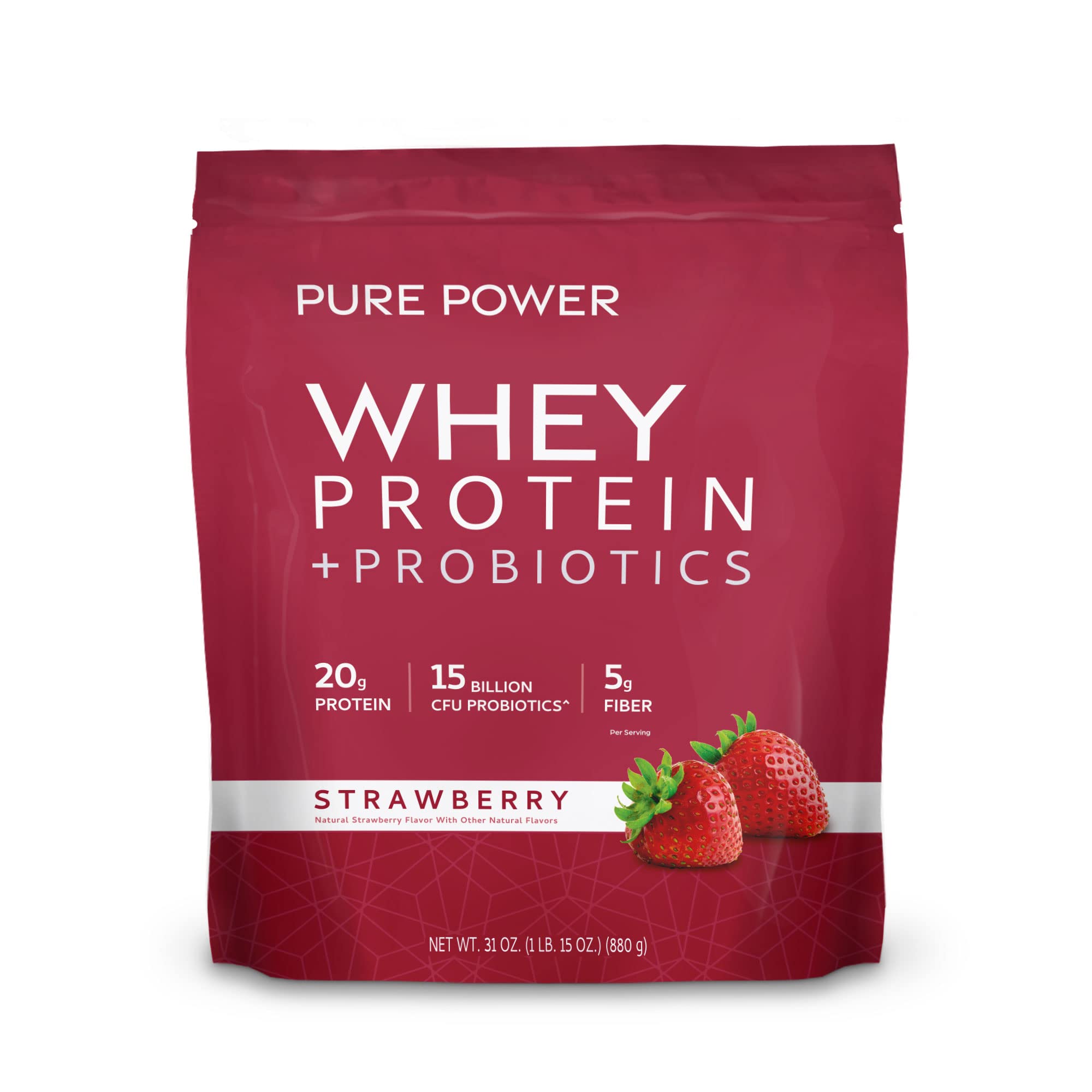 Foto 2 pulgar | Proteína En Polvo Dr. Mercola Pure Power Whey Strawberry 880g - Venta Internacional.