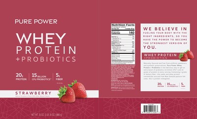 Foto 3 | Proteína En Polvo Dr. Mercola Pure Power Whey Strawberry 880g - Venta Internacional.