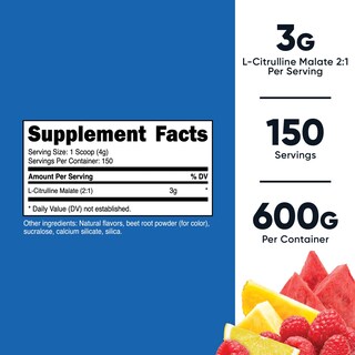 Foto 2 | Suplemento De Acondicionamiento Físico Nutricost L-citrulina Malato 2:1 600 G - Venta Internacional.