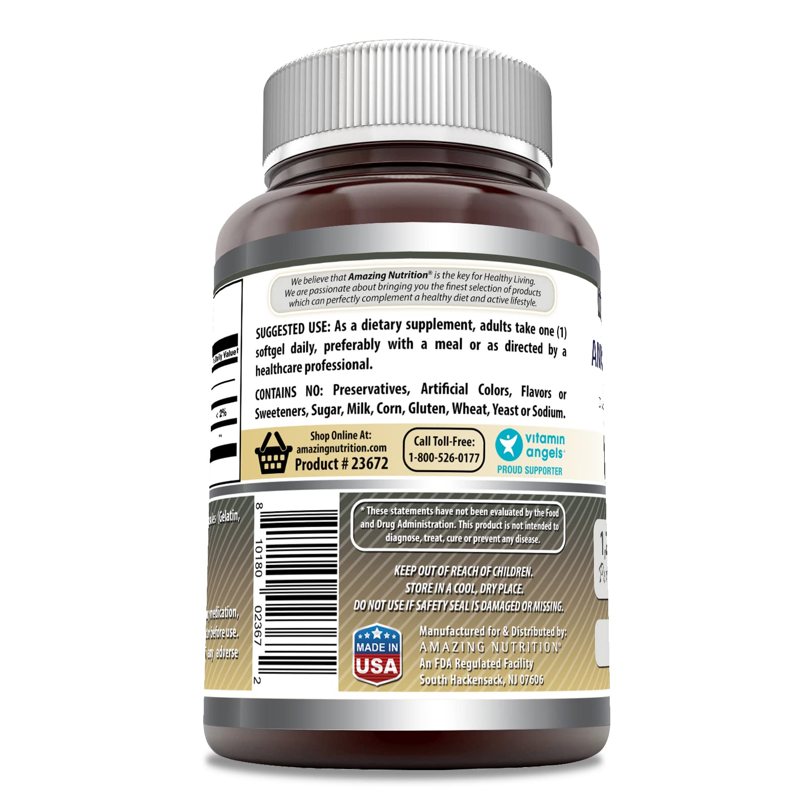 Foto 3 pulgar | Suplemento De Lecitina De Amazing Formulas, 1200 Mg, 240 Cápsulas Blandas - Venta Internacional.