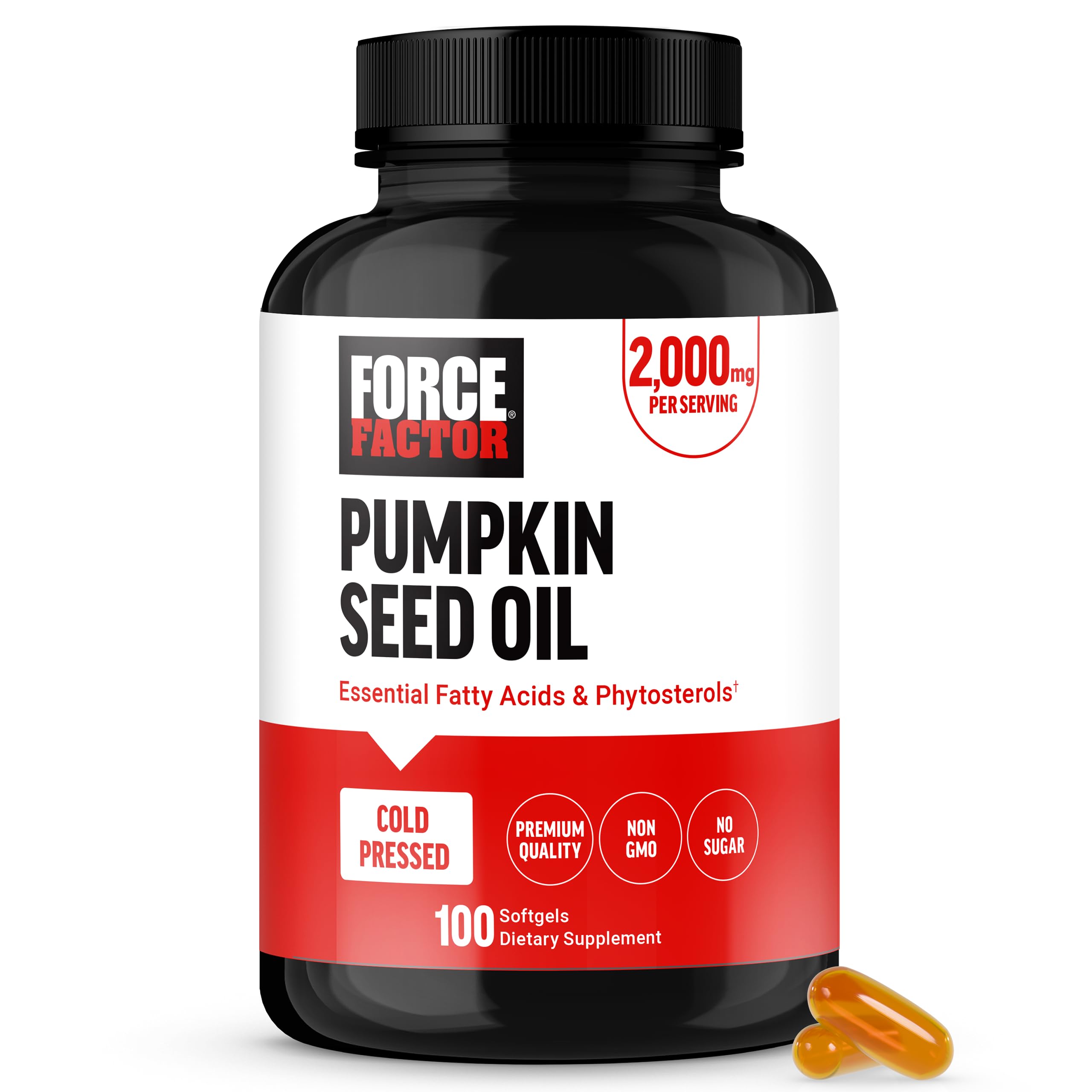 Foto 2 pulgar | Aceite De Semillas De Calabaza Supplement Force Factor 100 Cápsulas Blandas - Venta Internacional.