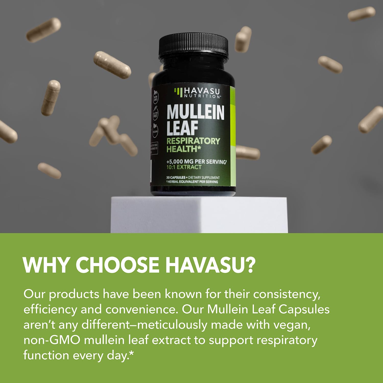 Foto 5 | Suplemento Havasu Nutrition, Hoja De Gordolobo, 500 Mg, 60 Cápsulas - Venta Internacional.