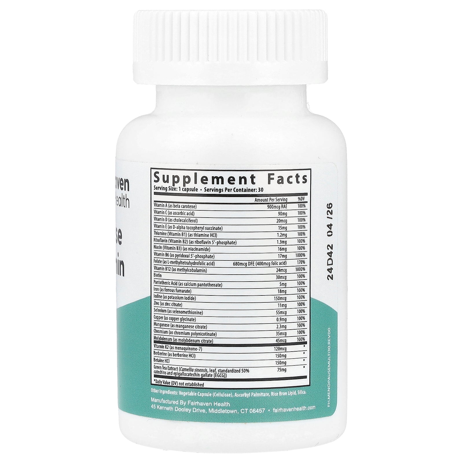 Foto 3 pulgar | Suplemento Multivitamínico Fairhaven Health Menopause 30 Cápsulas - Venta Internacional.