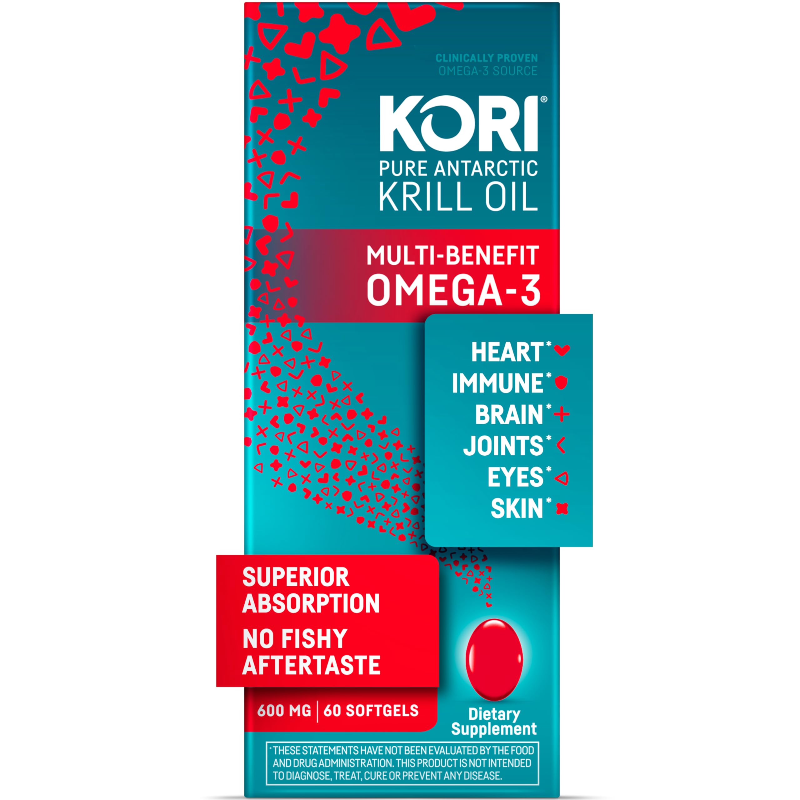 Foto 2 pulgar | Suplemento De Aceite De Krill Kori Omega 3 600 Mg 60 Cápsulas Blandas - Venta Internacional.