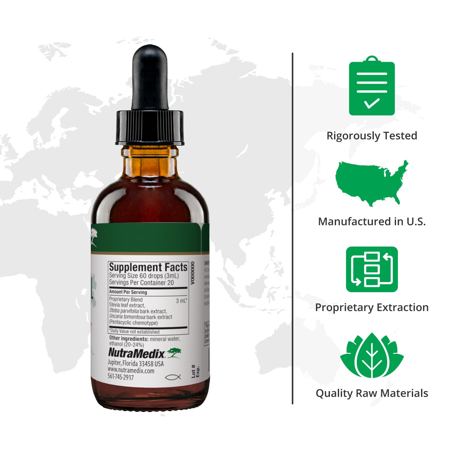 Foto 2 | Suplemento Herbal Líquido Nutramedix Nutra Brl 60 Ml - Venta Internacional.