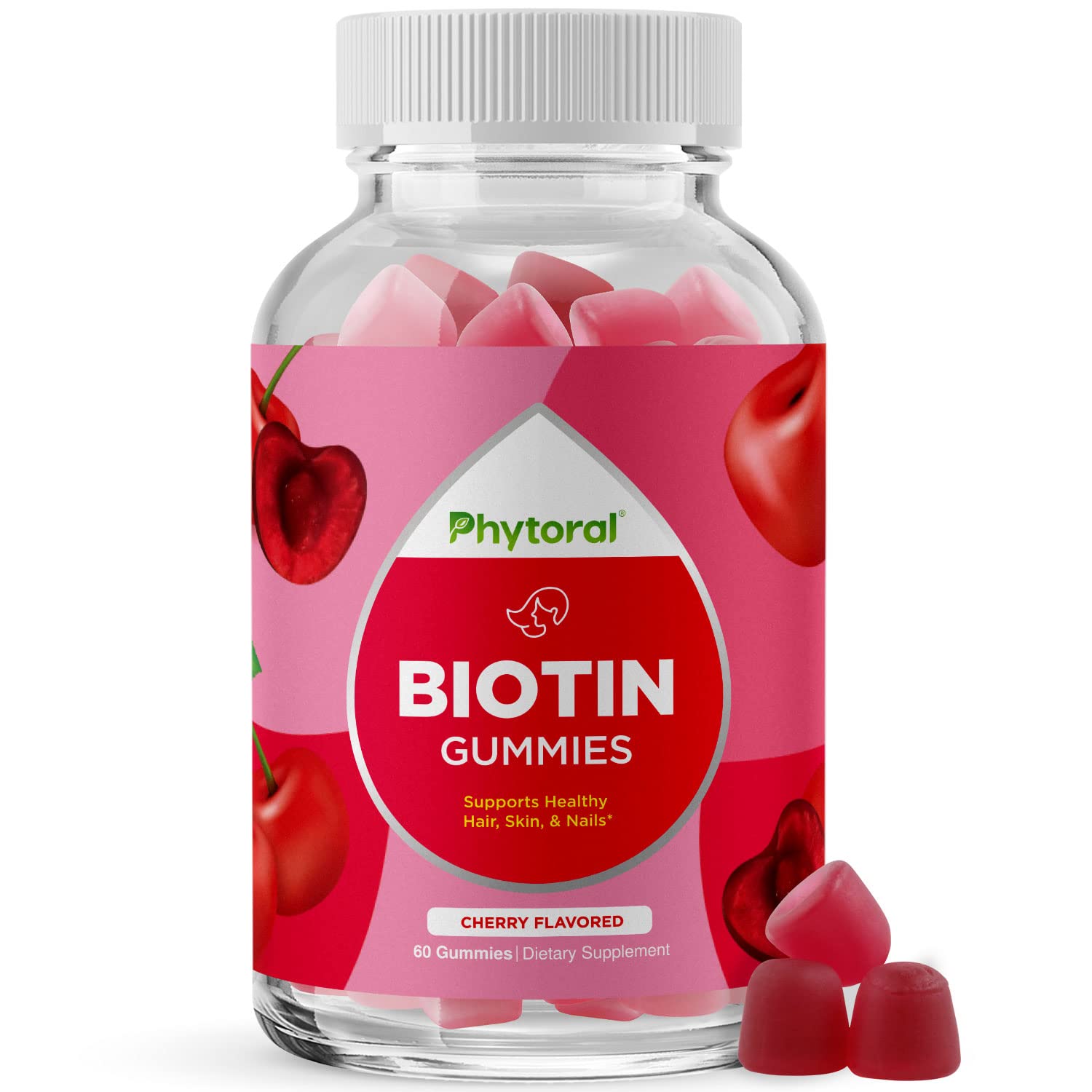 Foto 2 pulgar | Gomitas De Biotina Phytoral Para El Crecimiento Del Cabello Y Las Uñas 5000 Mcg - Venta Internacional.