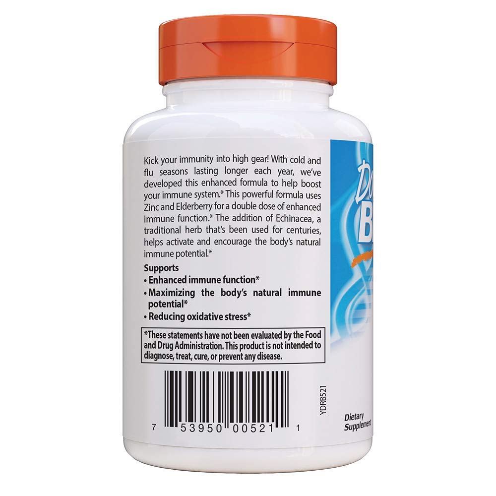 Foto 4 pulgar | Supplement Doctor's Best Immune Booster Equinacea, Saúco Y Zinc 120 Tabletas - Venta Internacional.