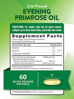 Foto 2 | Suplemento En Cápsulas Blandas De Aceite De Onagra De Nature's Truth - Venta Internacional.