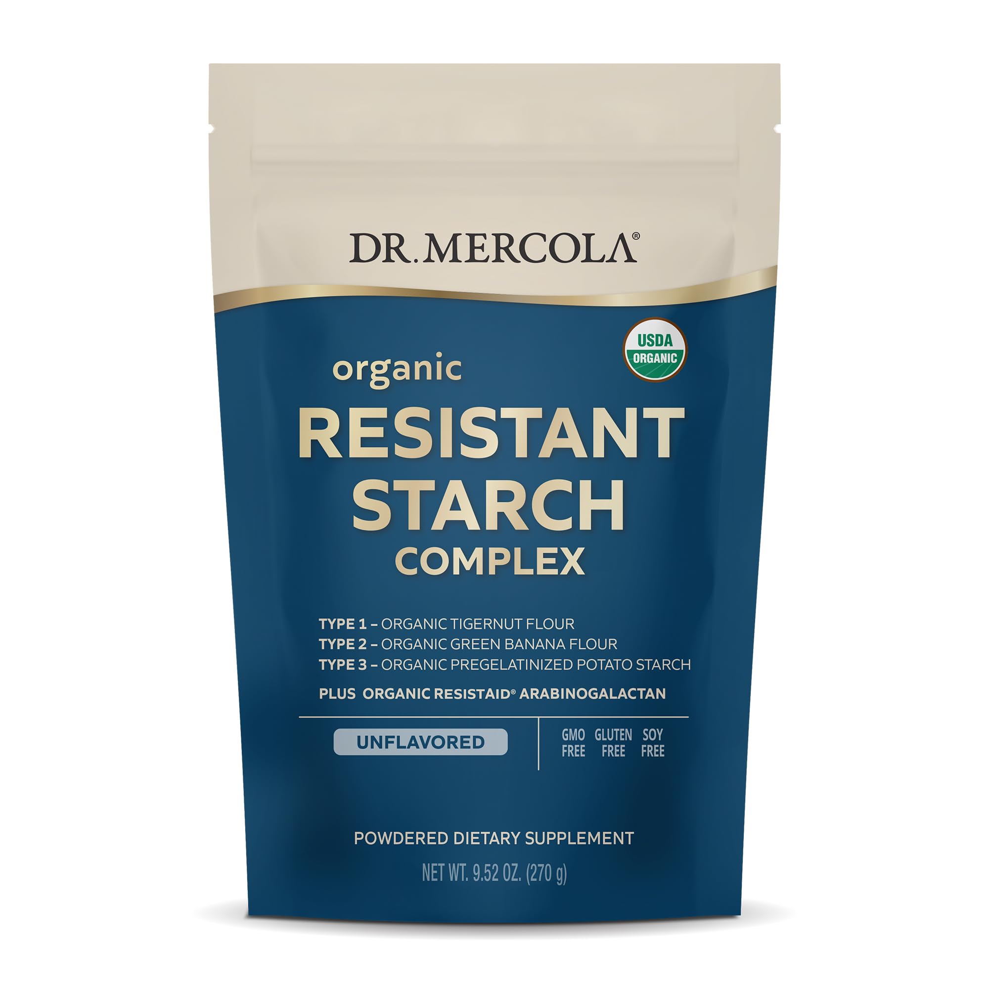 Foto 2 pulgar | Suplemento Dr. Mercola De Almidón Orgánico Resistente, 280 Ml - Venta Internacional.