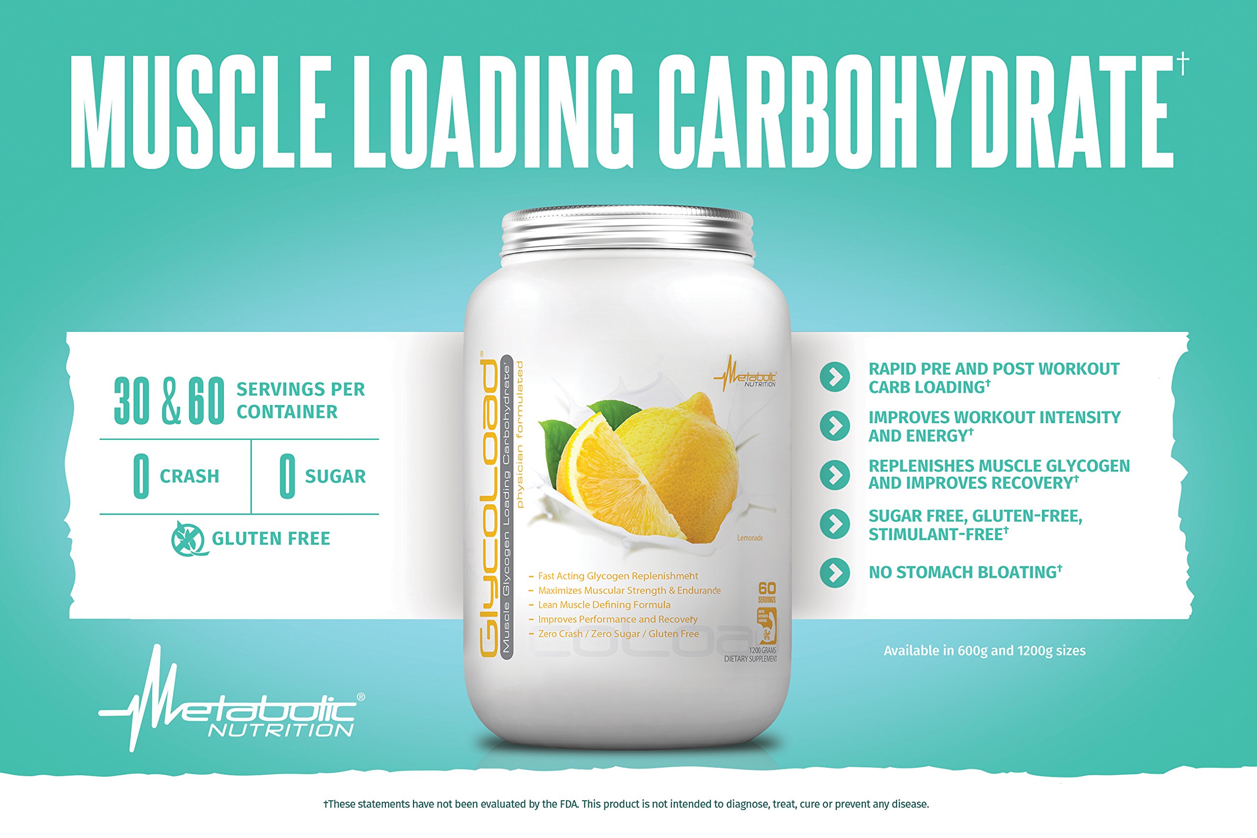 Foto 6 pulgar | Suplemento Metabolic Nutrition Glycoload, 600 G, Sabor A Uva - Venta Internacional.