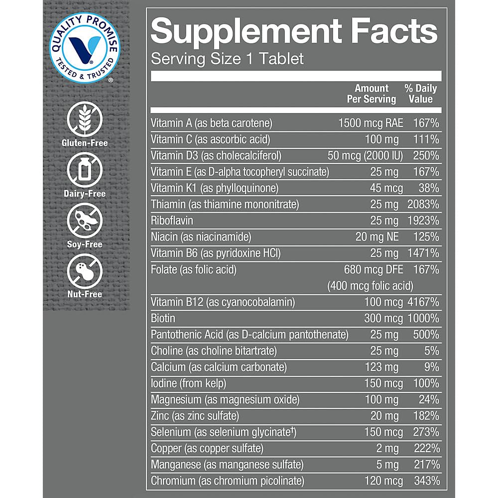 Foto 5 pulgar | Complementa The Vitamin Shoppe Con Un Multivitamínico Diario Para Hombres - Venta Internacional.