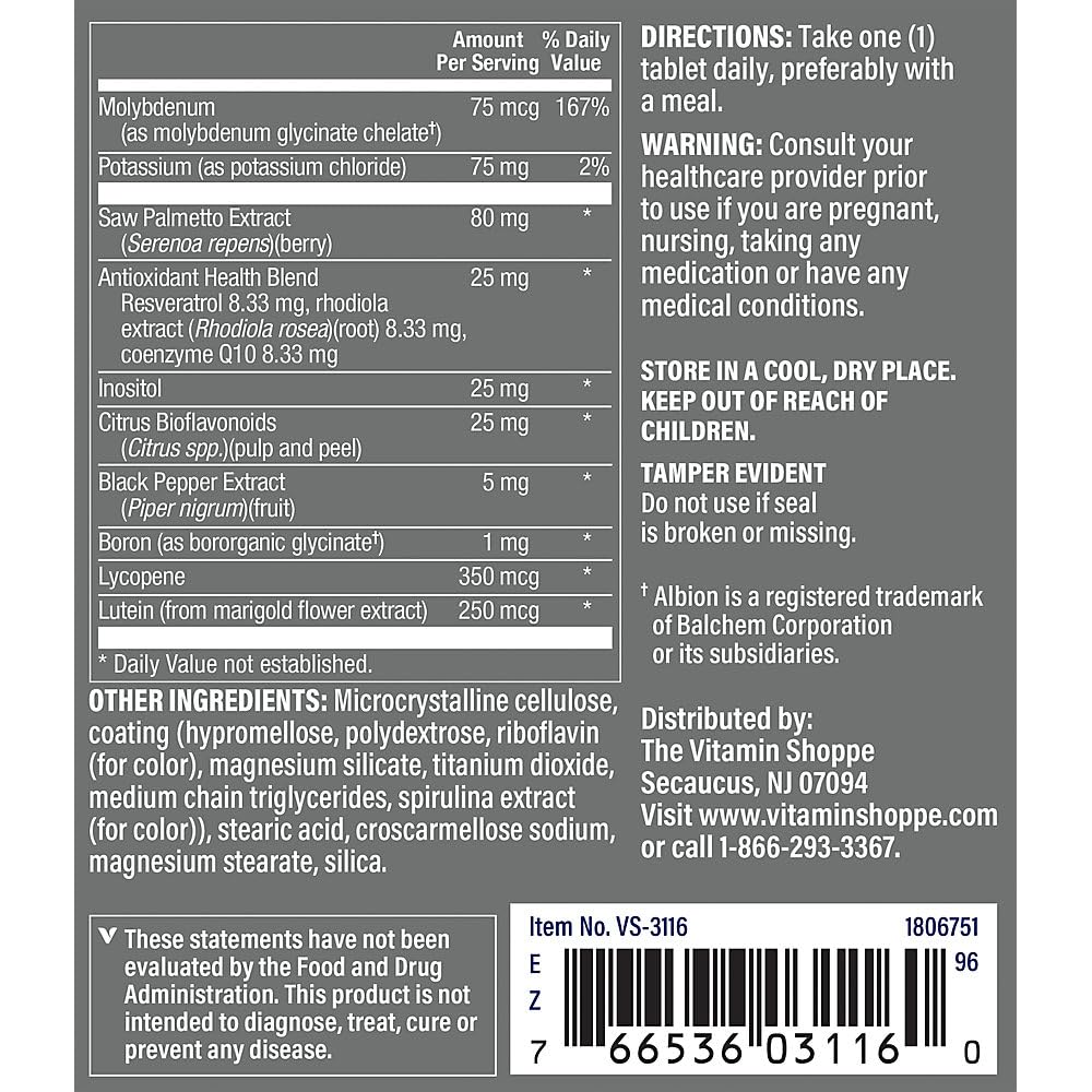 Foto 5 | Complementa The Vitamin Shoppe Con Un Multivitamínico Diario Para Hombres - Venta Internacional.
