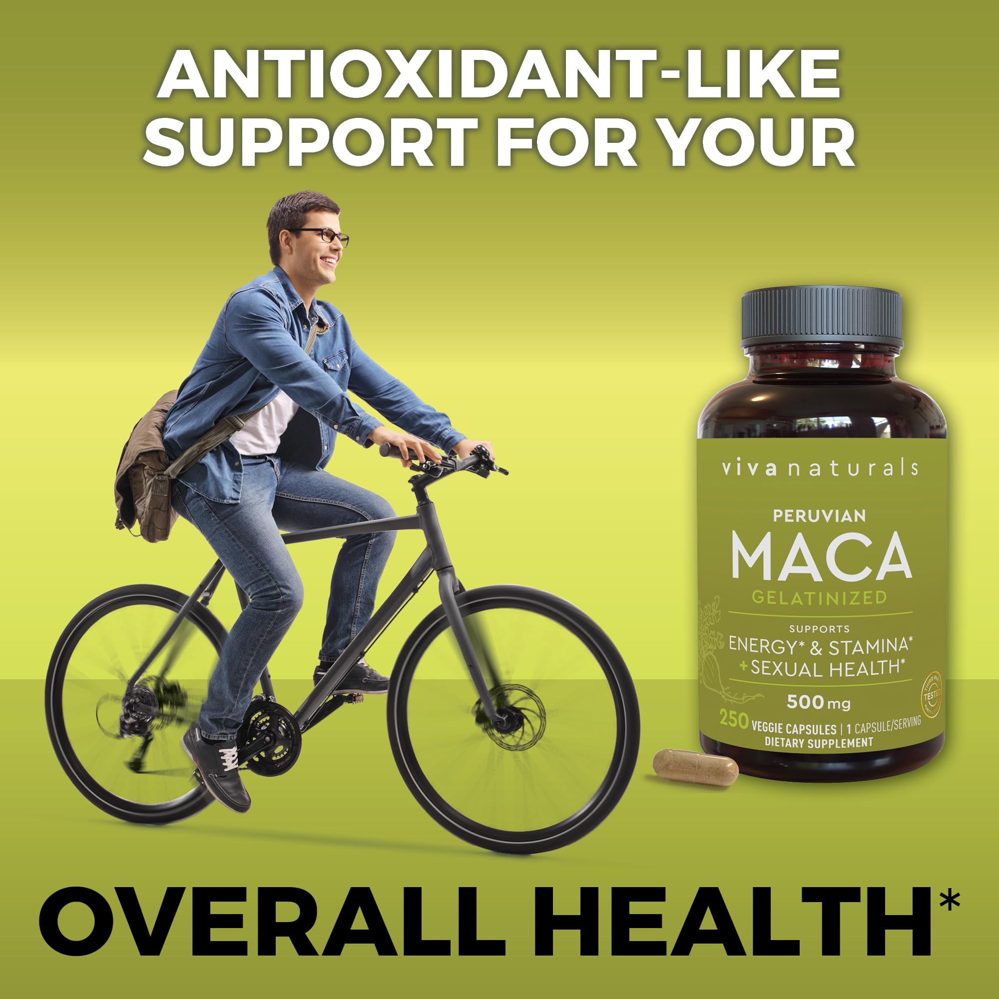 Foto 5 pulgar | Suplemento Viva Naturals De Raíz De Maca Peruana 500 Mg 250 Cápsulas - Venta Internacional.