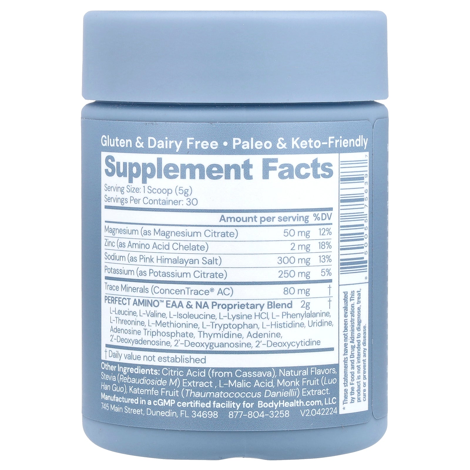 Foto 3 pulgar | Suplemento Bodyhealth Perfect Amino Electrolytes 150 G - Venta Internacional.