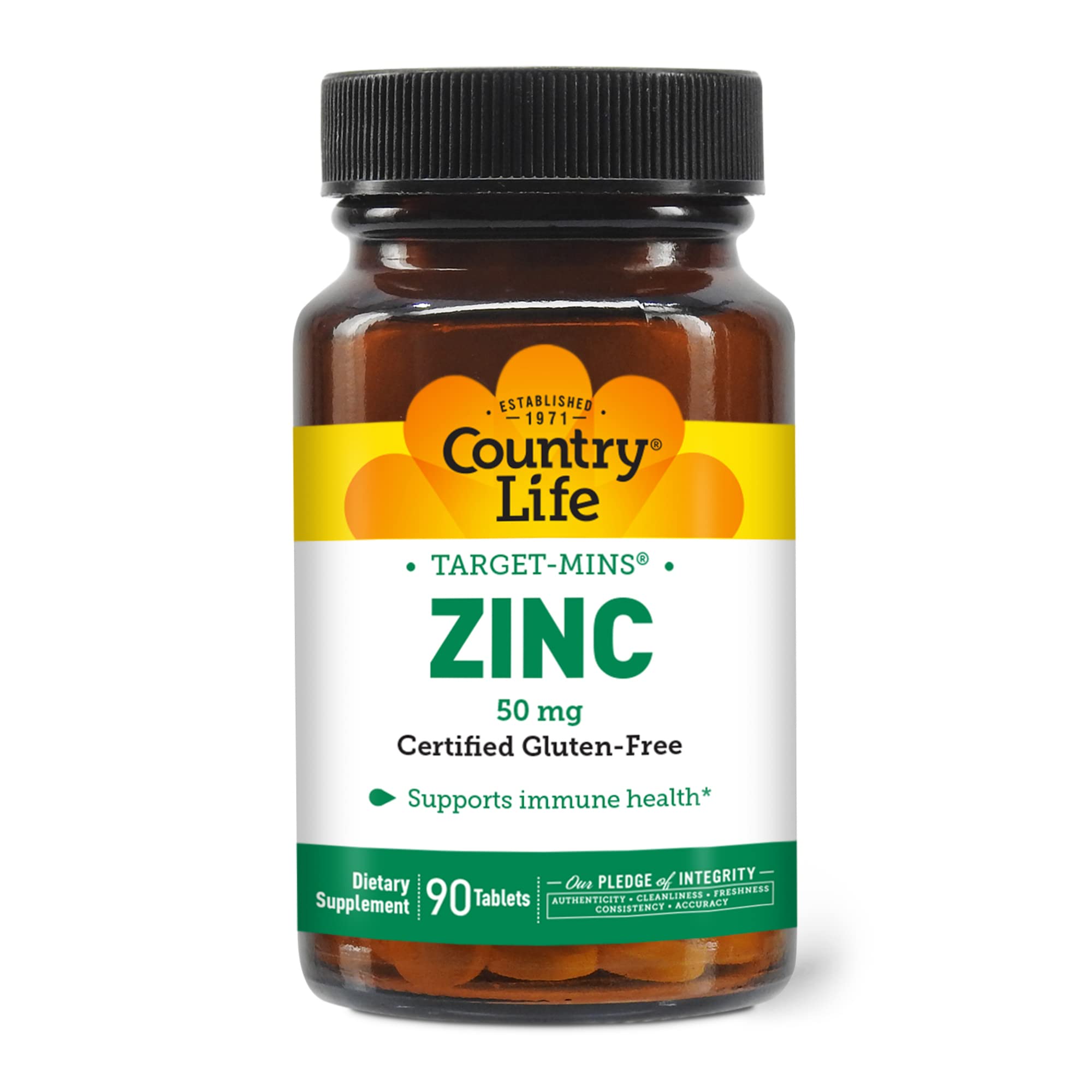 Foto 2 pulgar | Suplementos ce Zinc Country Life Target-mins Zinc 50 Mg 90 Comprimidos - Venta Internacional