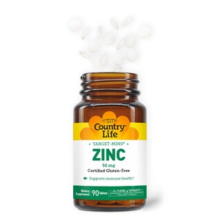 Foto 3 | Suplementos ce Zinc Country Life Target-mins Zinc 50 Mg 90 Comprimidos - Venta Internacional