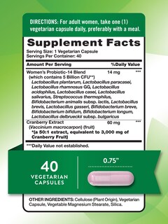 Foto 2 | Probióticos Nature's Truth Para Mujeres, 5 Mil Millones De Ufc, 40 Cápsulas - Venta Internacional.