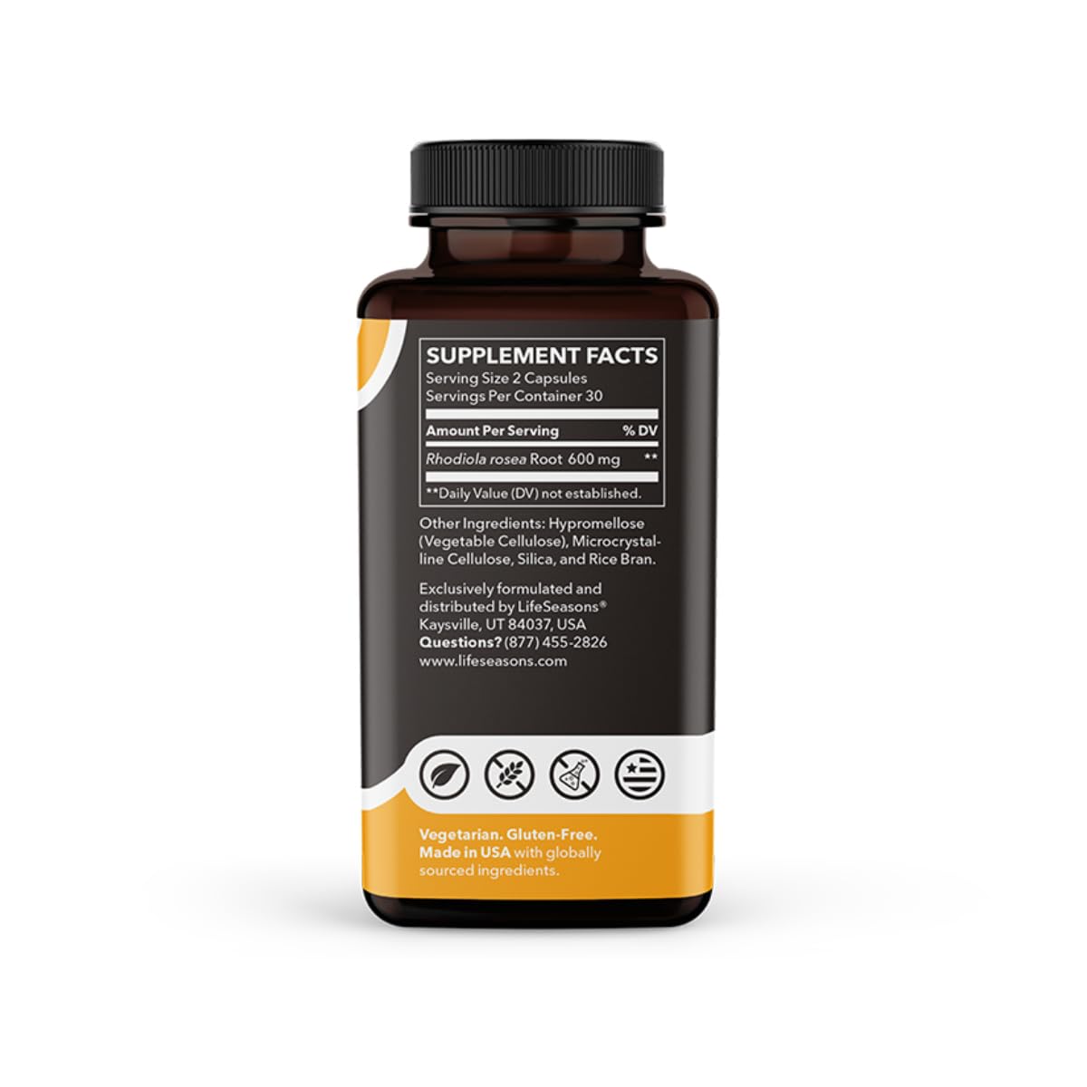 Foto 4 pulgar | Suplemento Lifeseasons Essentials De Raíz De Rodiola 600 Mg - Venta Internacional.