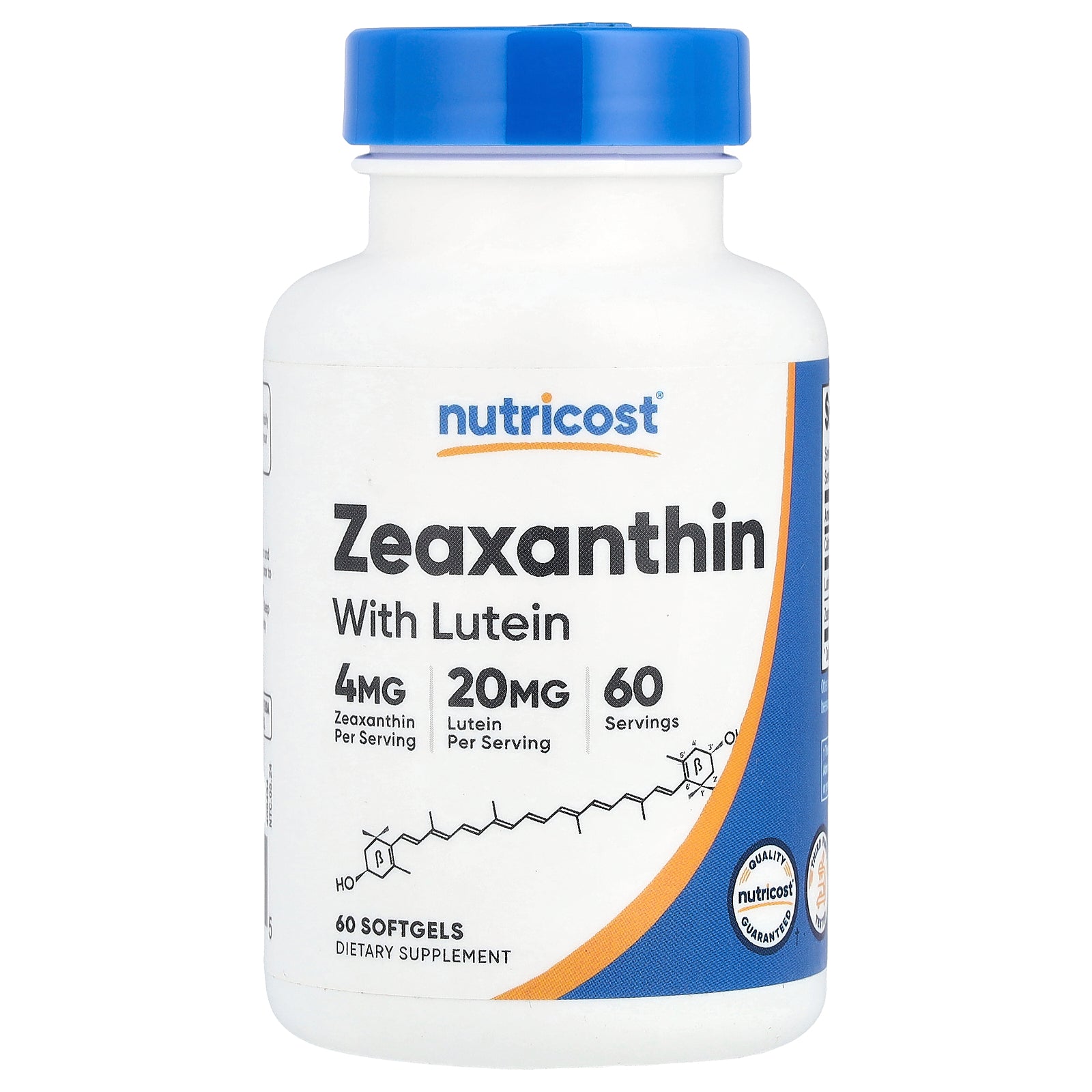 Foto 2 pulgar | Complemente La Zeaxantina Nutricost Con Luteína 60 Cápsulas Blandas - Venta Internacional.