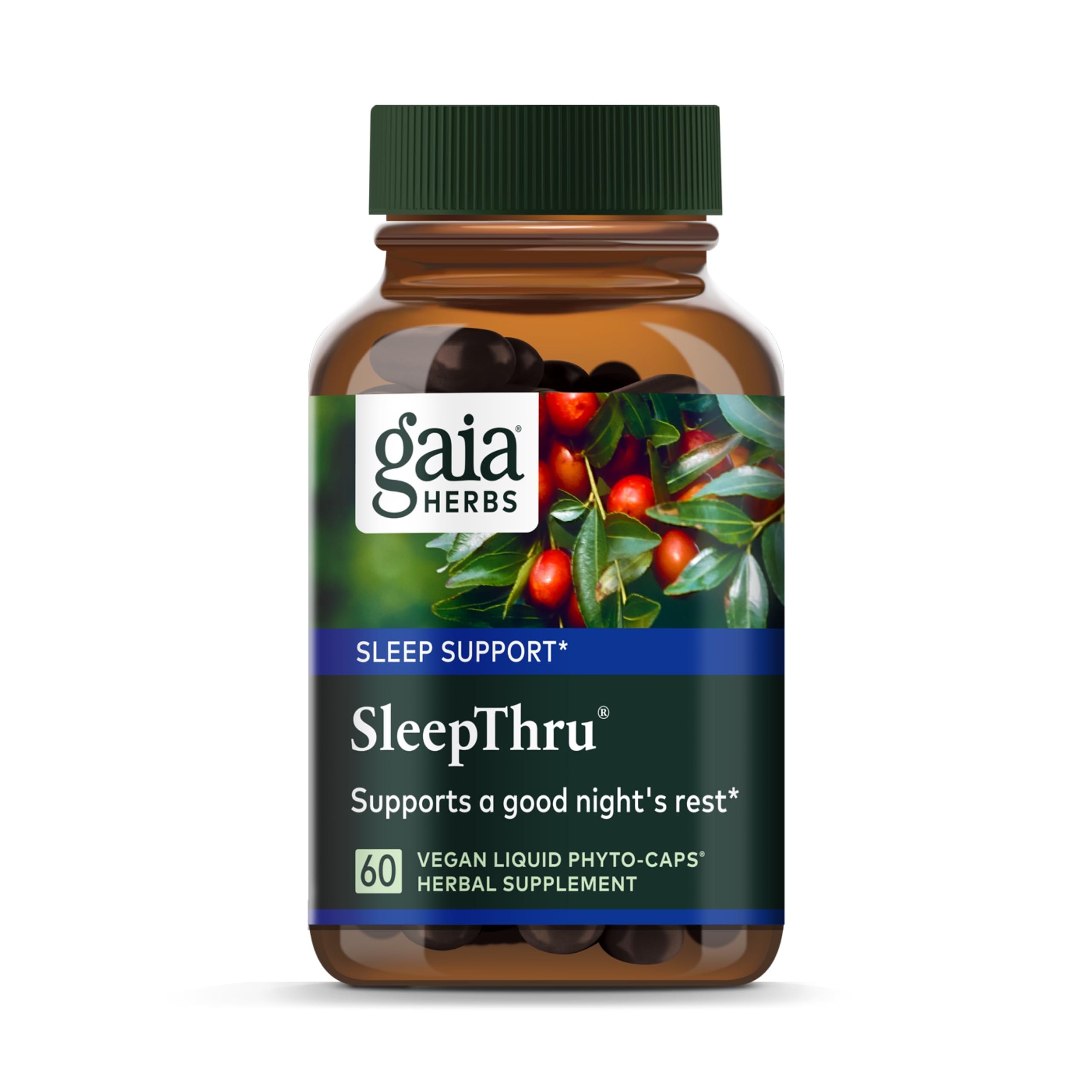 Foto 2 pulgar | Suplemento De Apoyo Para Dormir Gaia Herbs Sleepthru 60 Cápsulas - Venta Internacional.