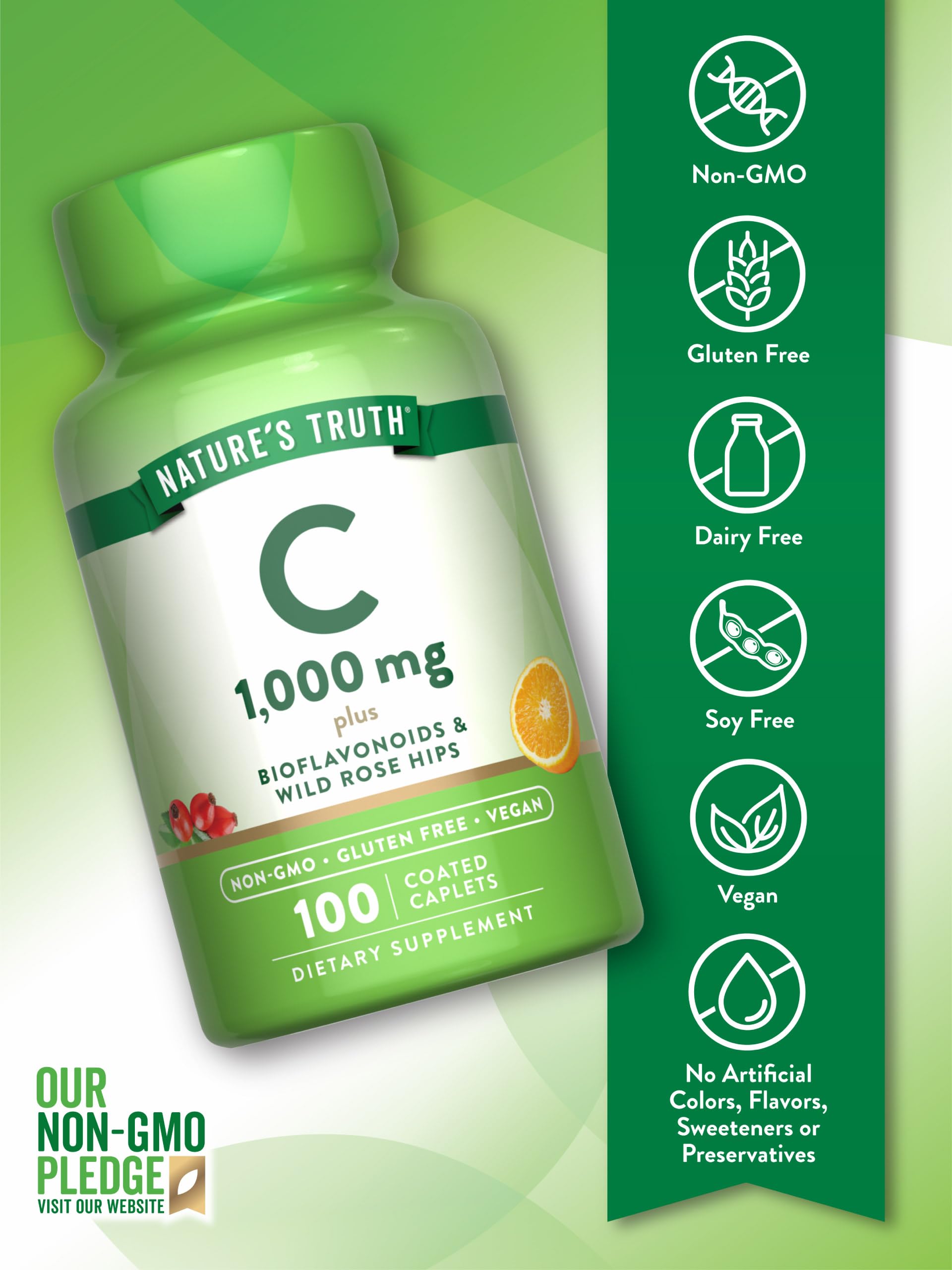 Foto 4 pulgar | Suplemento De Bioflavonoides De Vitamina C De Nature's Truth De 1000 Mg - Venta Internacional.