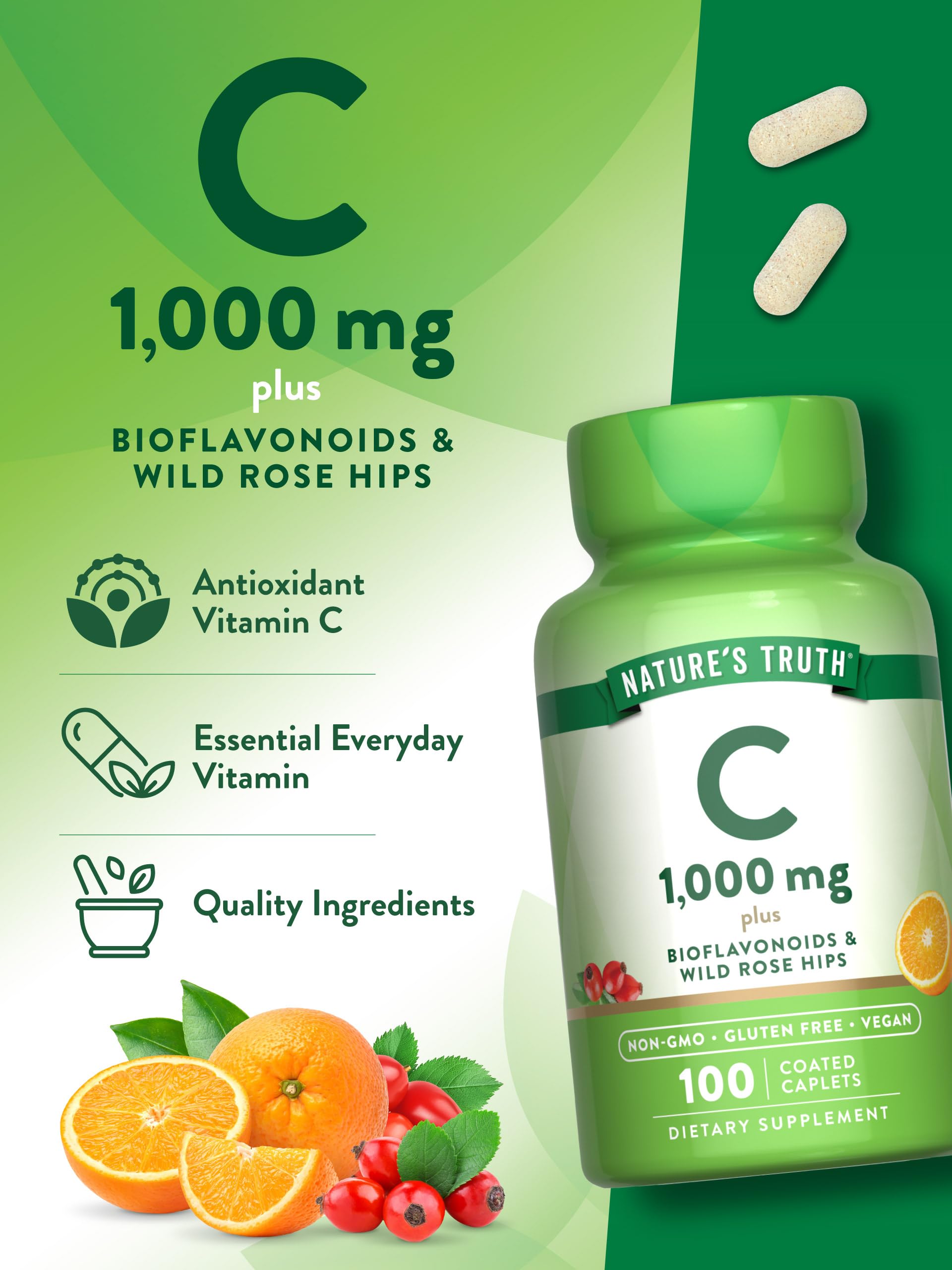 Foto 6 pulgar | Suplemento De Bioflavonoides De Vitamina C De Nature's Truth De 1000 Mg - Venta Internacional.