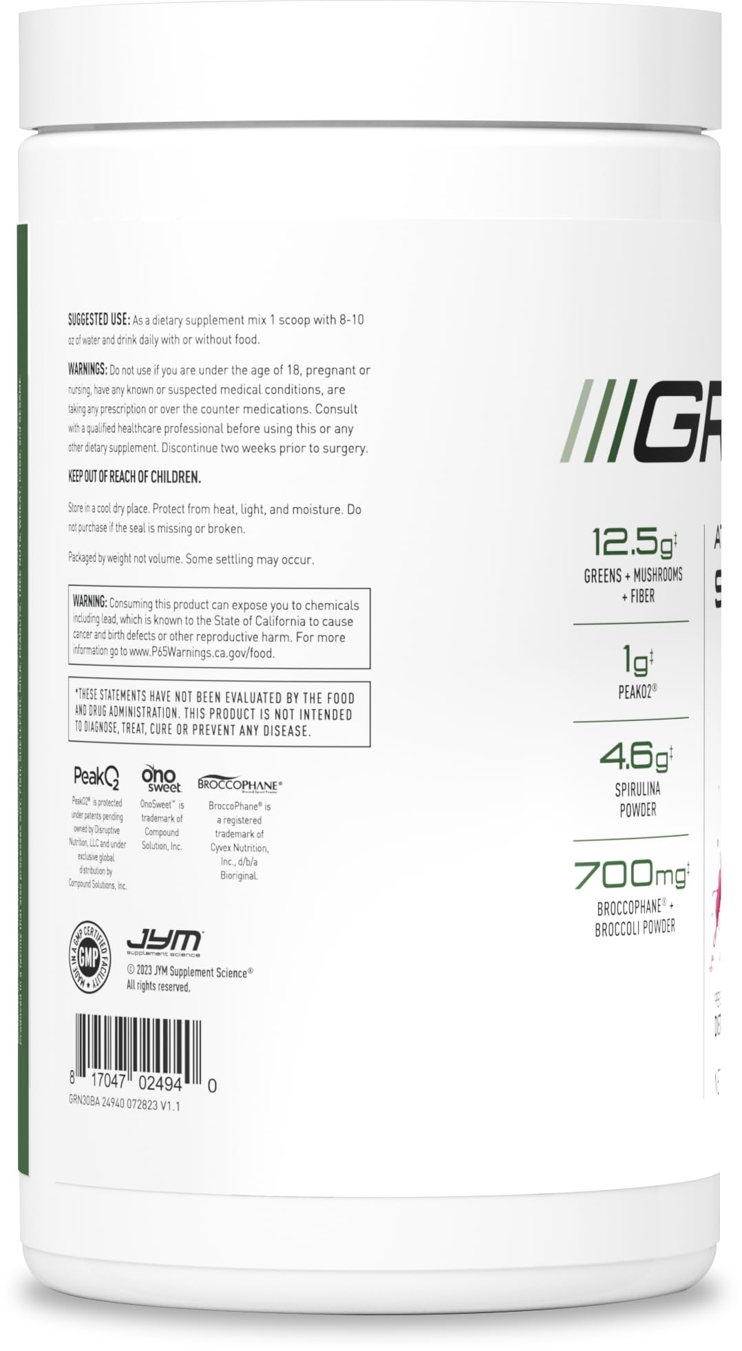 Foto 5 pulgar | Súper Alimento En Polvo Jym Greens Blueberry Acai 30 Porciones - Venta Internacional.