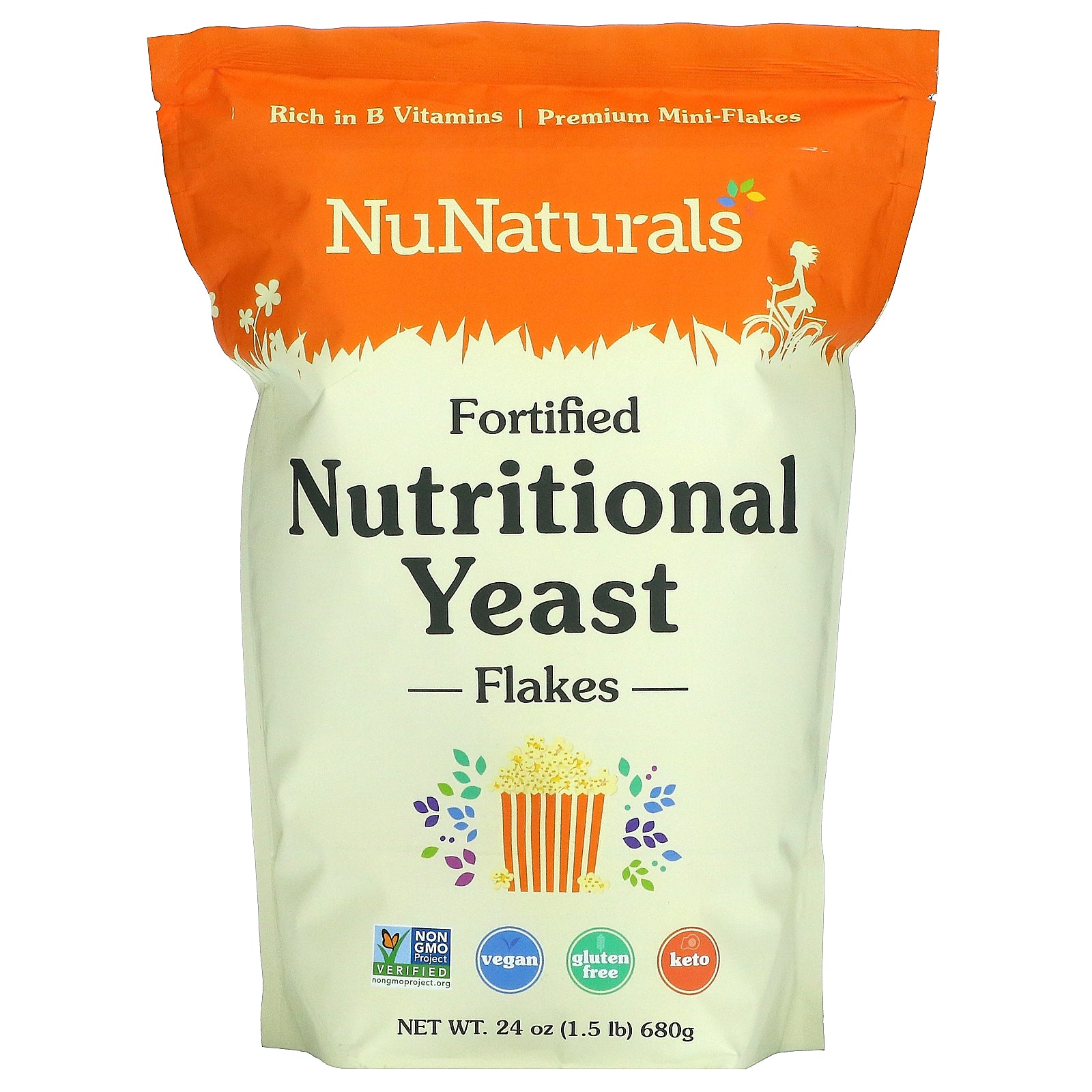 Foto 2 pulgar | Hojuelas De Levadura Nutritivas Nunaturals Fortified 680 G - Venta Internacional.