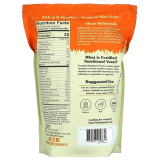 Foto 2 | Hojuelas De Levadura Nutritivas Nunaturals Fortified 680 G - Venta Internacional.