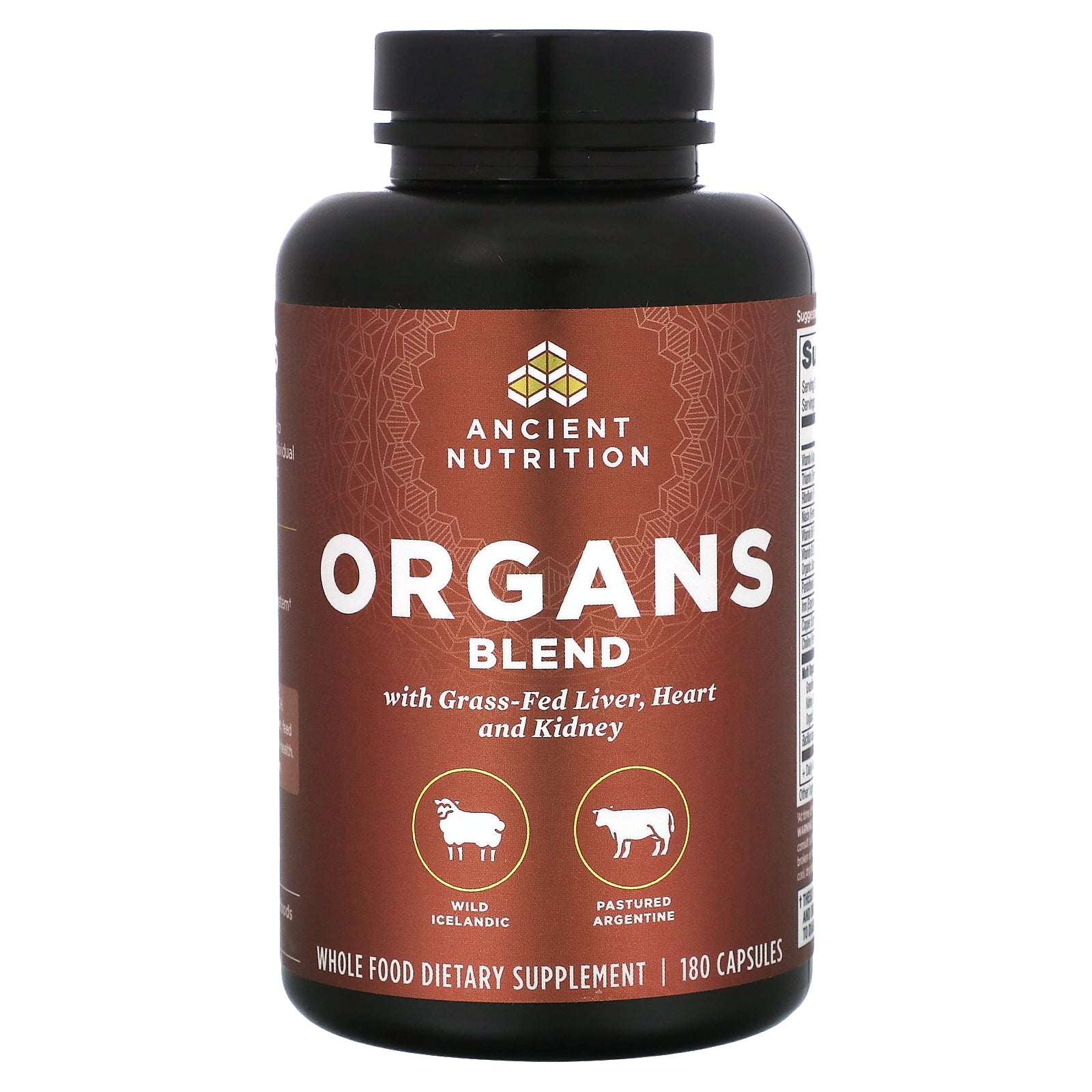 Foto 2 pulgar | Suplemento Ancient Nutrition Organs Blend 180 Cápsulas - Venta Internacional.