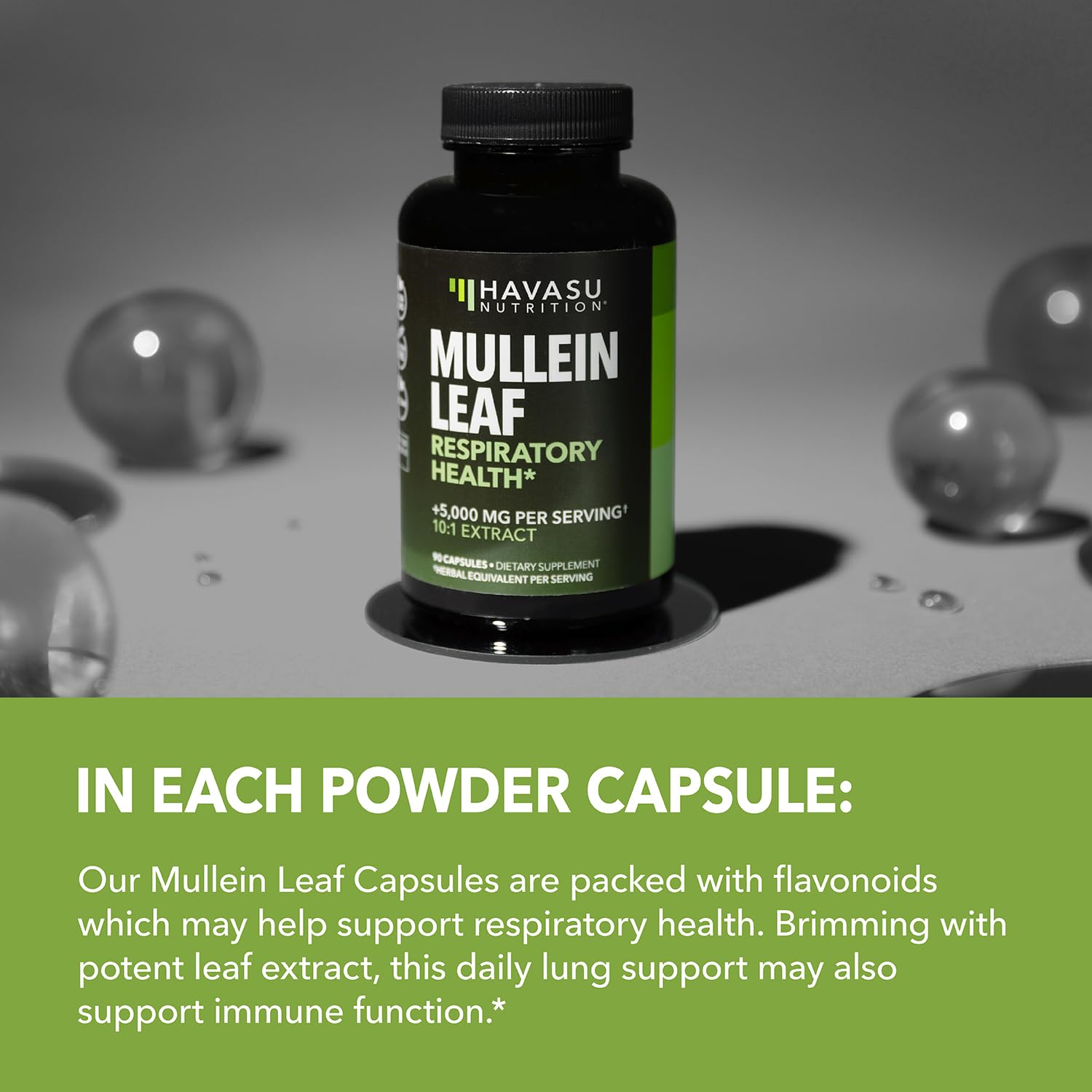 Foto 5 pulgar | Suplemento Havasu Nutrition Mullein Leaf 5000 Mg 90 Cápsulas - Venta Internacional.