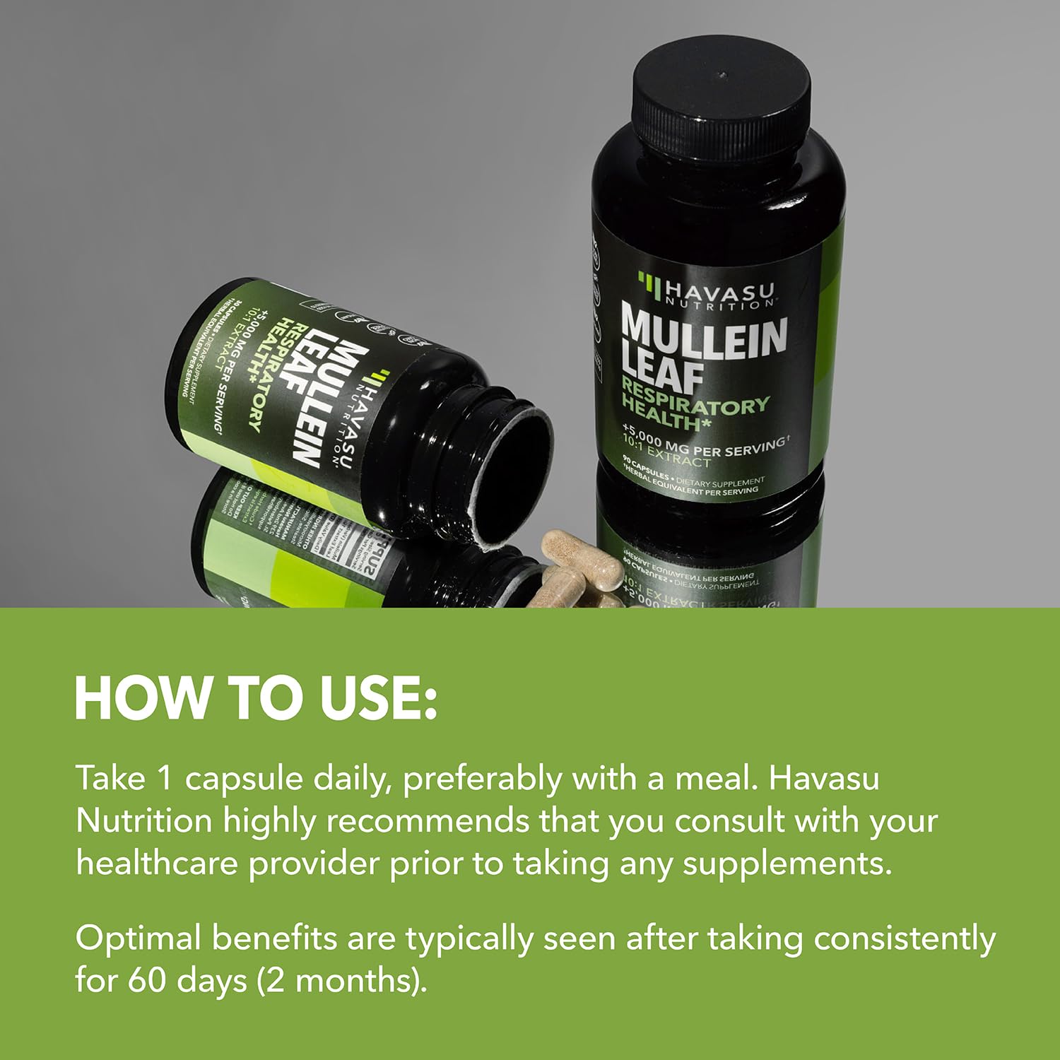 Foto 7 | Suplemento Havasu Nutrition Mullein Leaf 5000 Mg 90 Cápsulas - Venta Internacional.