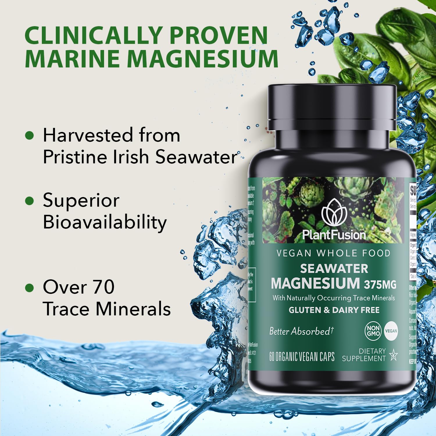 Foto 4 pulgar | Suplemento Plantfusion, Complejo Vegano De Magnesio, 375 Mg, 120 Cápsulas - Venta Internacional.