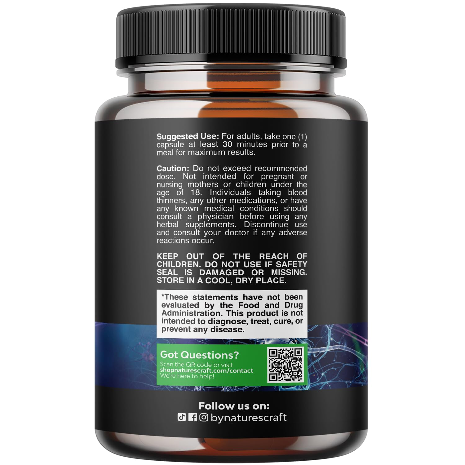 Foto 2 | Suplemento De Memoria Nootrópico Natures Craft Brain Support - Venta Internacional.