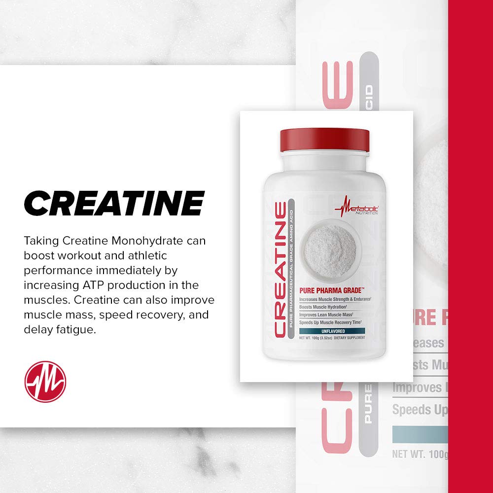 Foto 5 pulgar | Suplemento Metabolic Nutrition De Creatina En Polvo, 100 G - Venta Internacional.