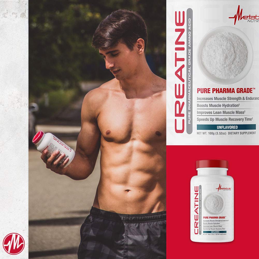 Foto 6 pulgar | Suplemento Metabolic Nutrition De Creatina En Polvo, 100 G - Venta Internacional.