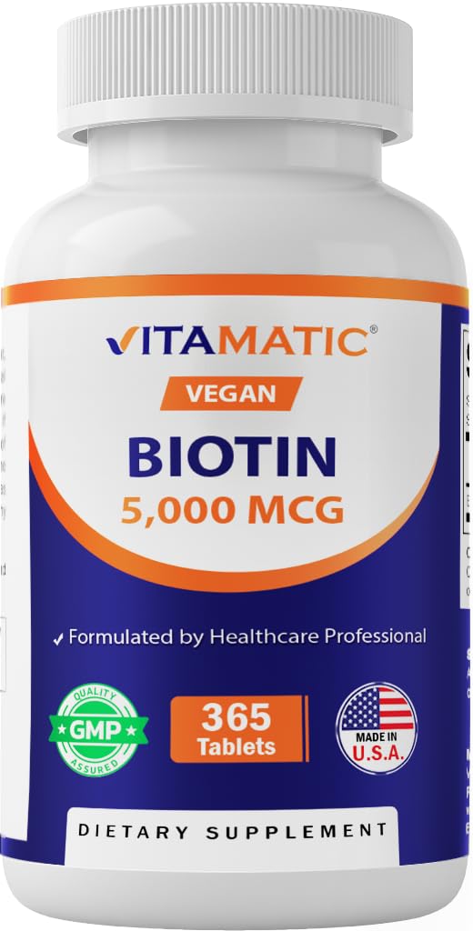 Foto 2 pulgar | Suplemento Vitamático De Biotina 5000 Mcg (5 Mg) 365 Tabletas - Venta Internacional.
