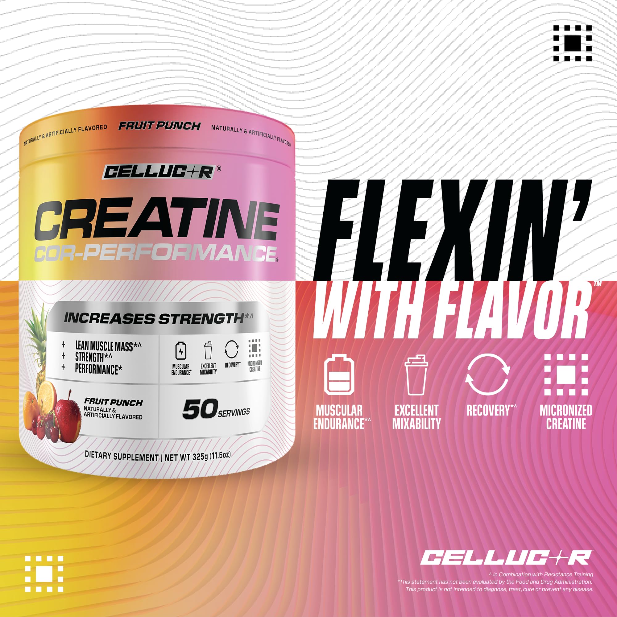 Foto 4 pulgar | Creatina En Polvo Cellucor Fruit Punch Flavor 250 G 50 Porciones - Venta Internacional.