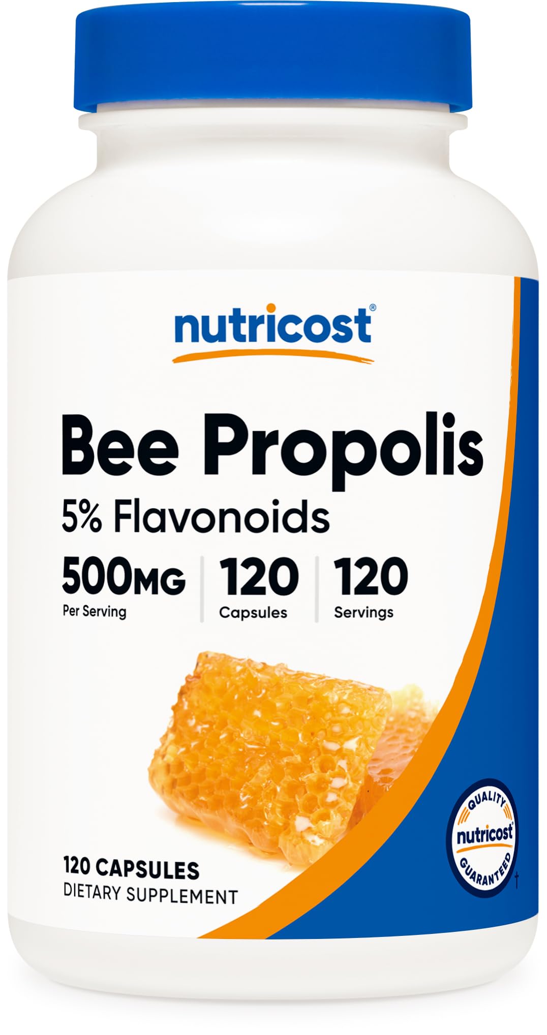 Foto 2 pulgar | Suplemento De Propóleo De Abeja Nutricost 500 Mg 120 Cápsulas - Venta Internacional.