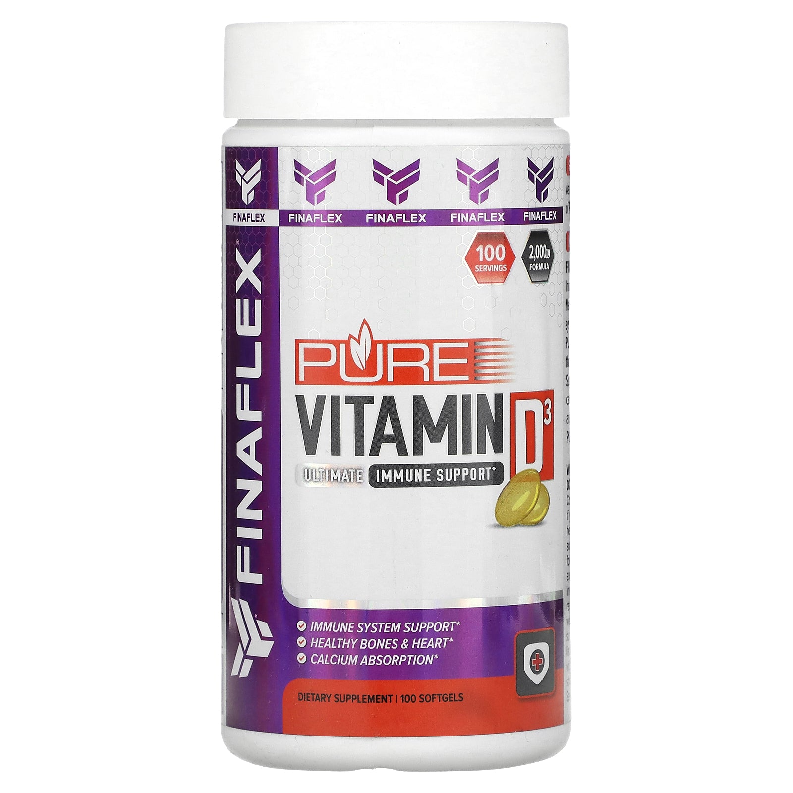 Foto 1 | Suplemento Finaflex De Vitamina D3 Pura, 50 Mcg (2000 Ui), 100 Cápsulas Blandas - Venta Internacional.