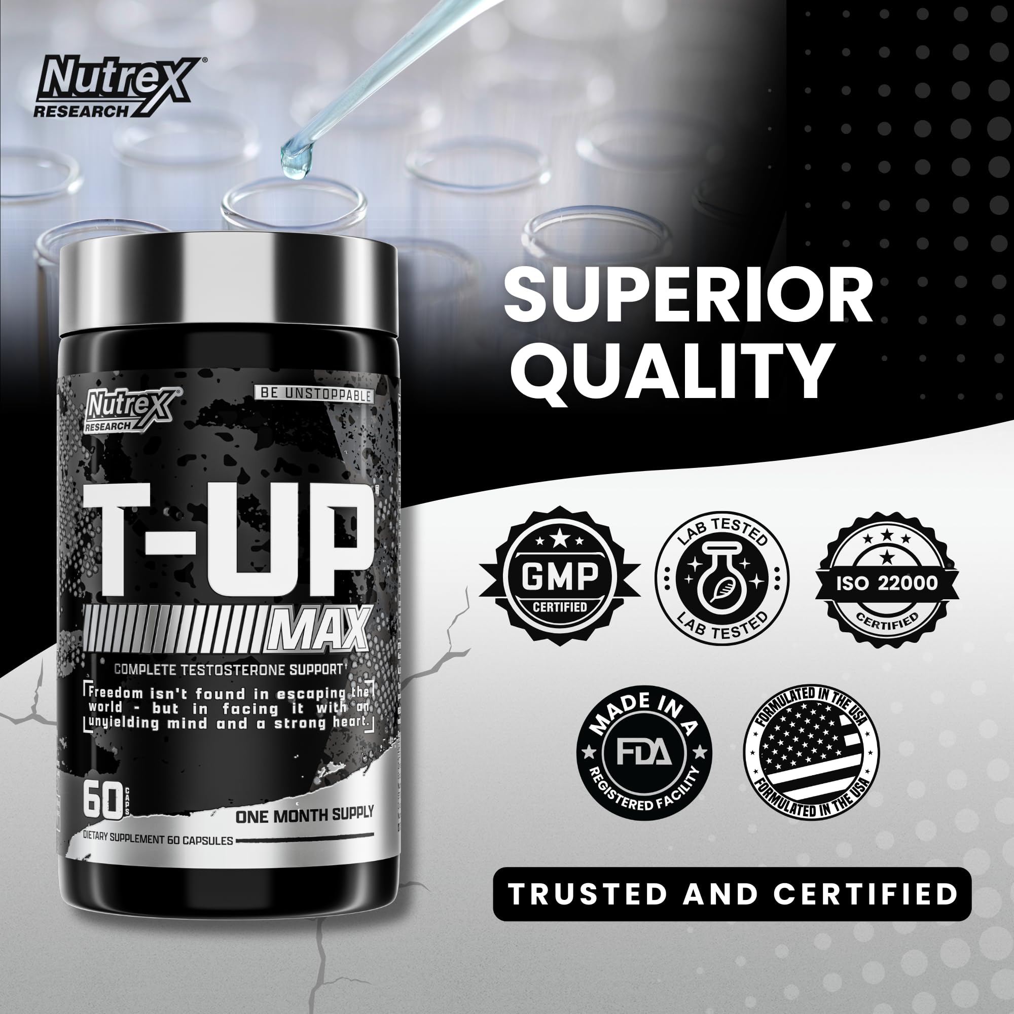 Foto 6 pulgar | Suplemento Nutrex Research T-up Advanced Performance 60 Cápsulas - Venta Internacional.