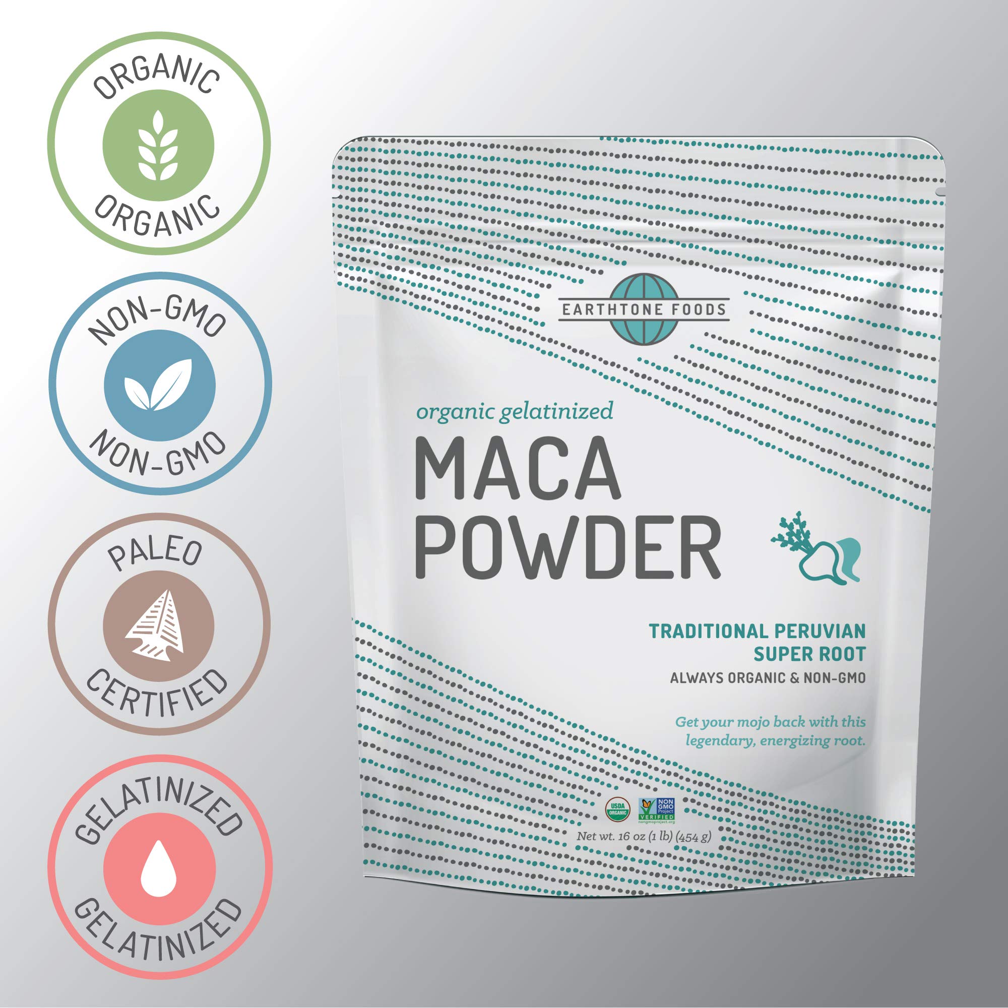 Foto 3 | Maca En Polvo Earthtone Organic 500 Ml Premium Peruvian - Venta Internacional.