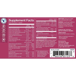 Foto 4 | Multivitamínico The Vitamin Shoppe One Daily Women's 50+ 60 Comprimidos - Venta Internacional.