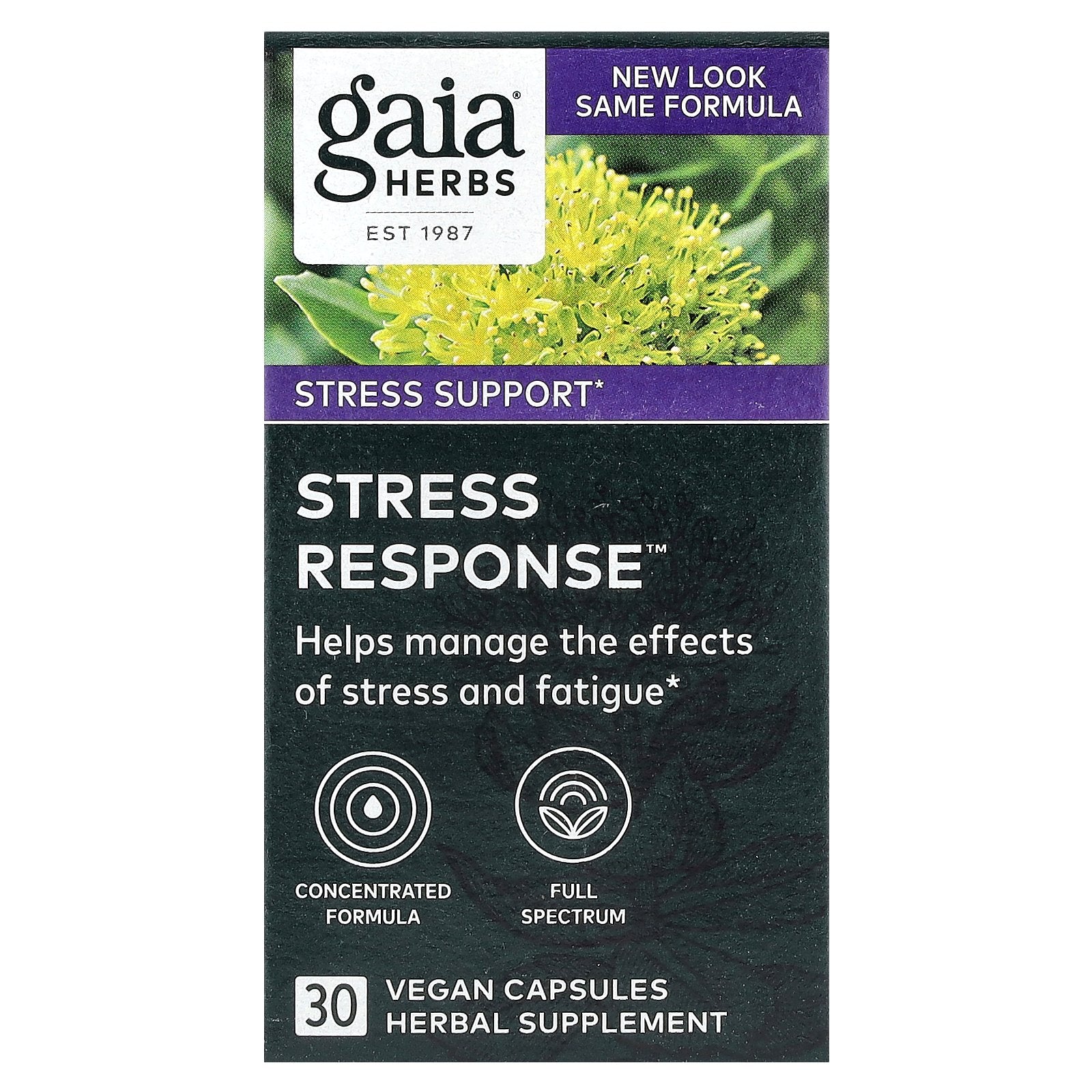 Foto 2 pulgar | Suplemento Gaia Herbs Stress Response 30 Cápsulas Veganas - Venta Internacional.