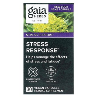 Foto 1 | Suplemento Gaia Herbs Stress Response 30 Cápsulas Veganas - Venta Internacional.