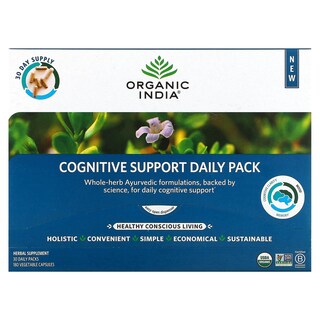 Foto 1 | Supplement Organic India Cognitive Support 30 Paquetes Diarios - Venta Internacional.