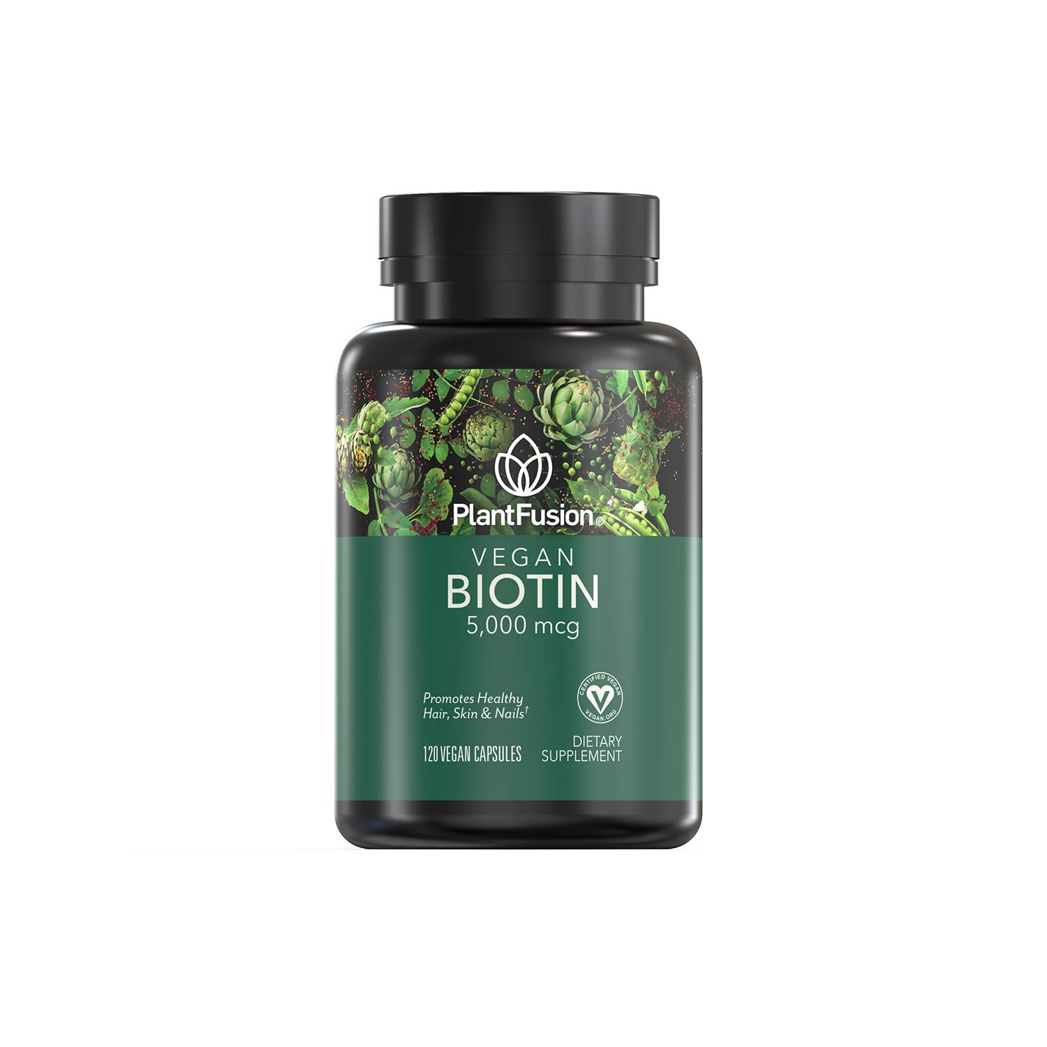 Foto 1 | Suplemento Plantfusion De Biotina Vegana 5000 Mcg 120 Cápsulas - Venta Internacional.