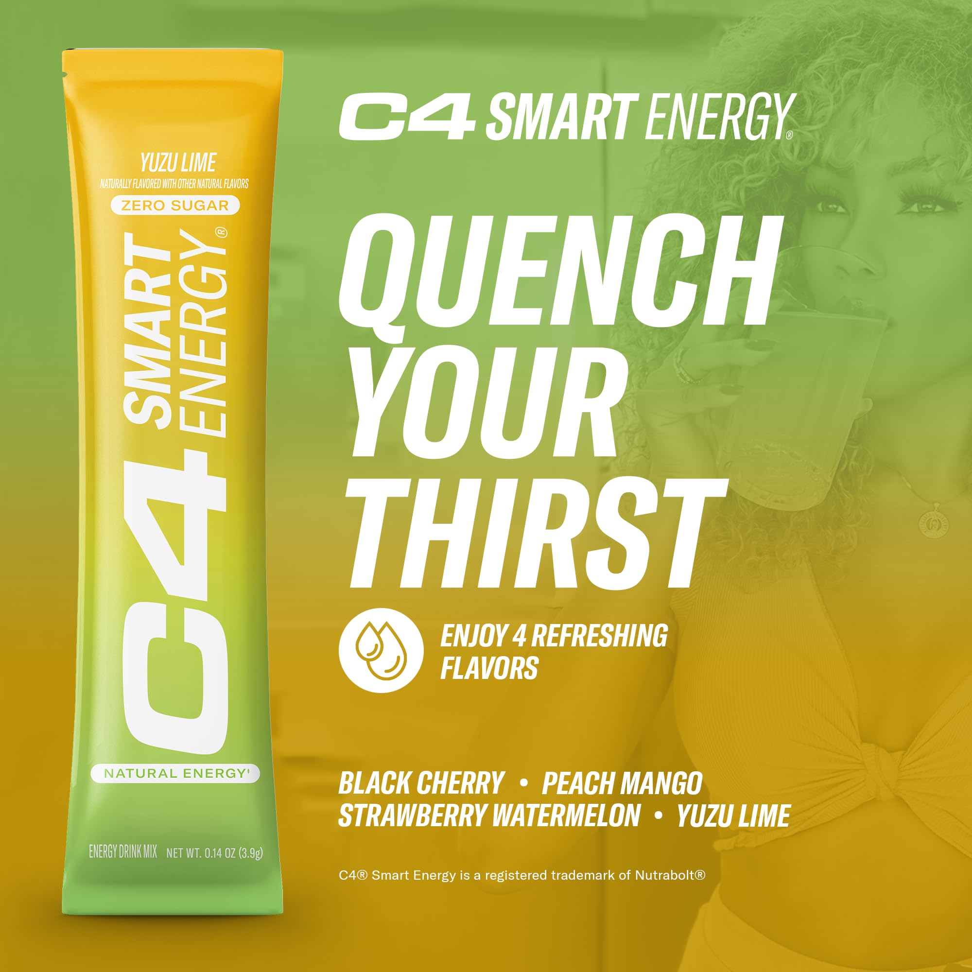 Foto 3 pulgar | Energy Powder Cellucor C4 Smart Yuzu Lime Sin Azúcar, Paquete De 14 Unidades - Venta Internacional.